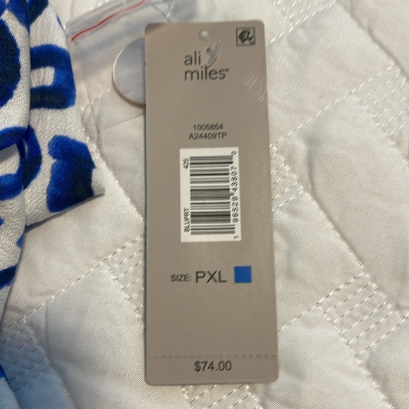 ALI MILES NWT  BLUE AND WHITE 3/4 SLEEVES. - Picture 5 of 8
